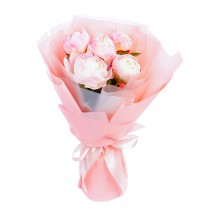 Five peonies